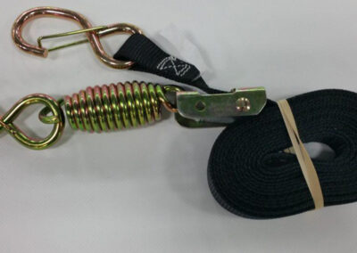 Cam buckle strap used for cargo and tarp securement
