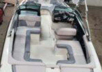 Additional marine boat seat upholstery installation