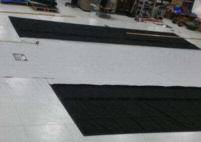 Customized lumber tarp with unique color appearance