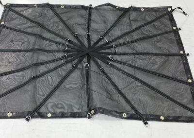 Newly fabricated industrial machinery cover with custom features
