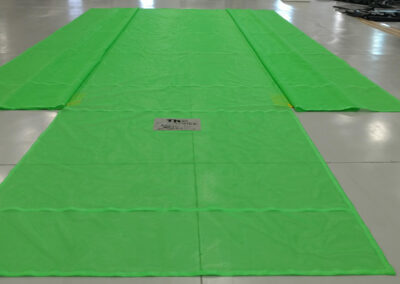 Standard bee net installation mounted on a transport trailer